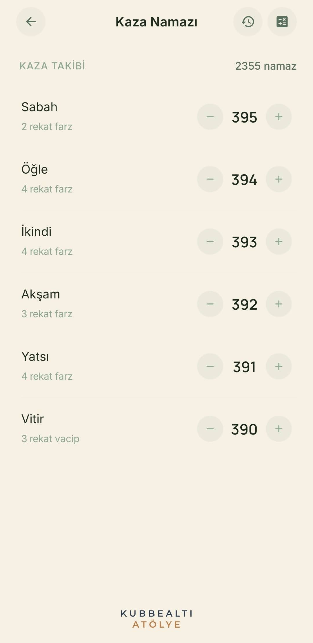 Namaz Vakti — Kaza Namazı